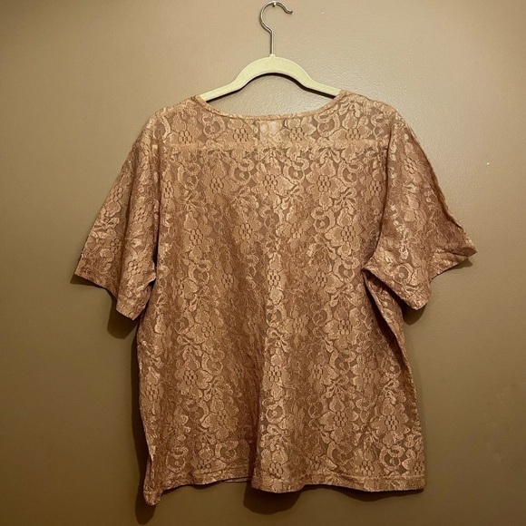 Vintage Willow Ridge Champagne Lace Top - Picture 2 of 5